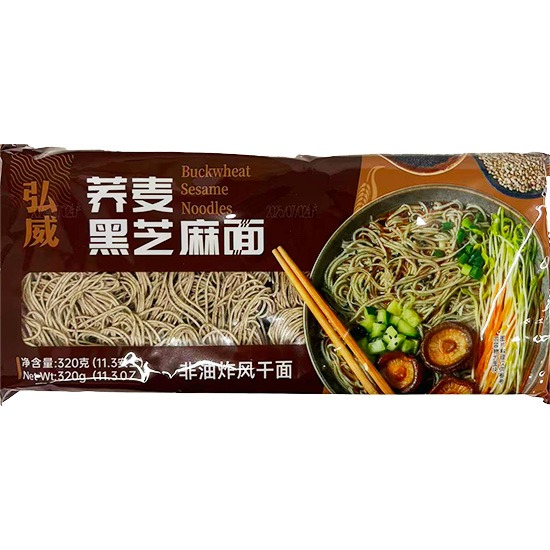 弘威 蕎麥黑芝麻麵320g