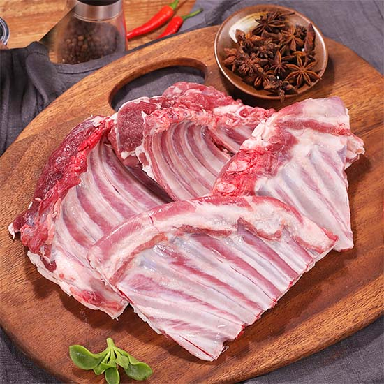 新鮮 帶骨羊腩(小羊排)1片 約1500g (多退少補)