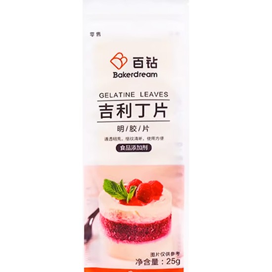 百鉆 吉利丁片(明膠)25g
