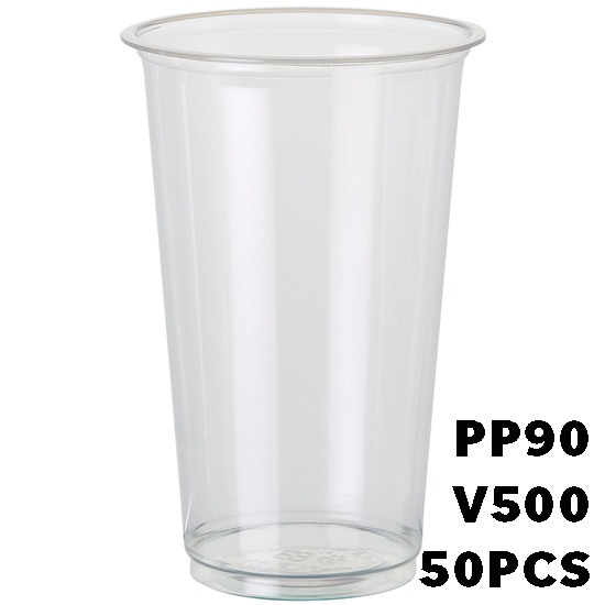PP90-V500 吸塑透明外帶杯子50pcs