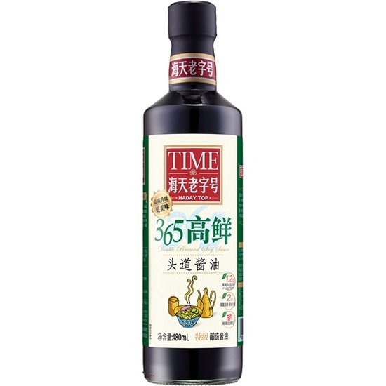 海天 365高鮮 頭道醬油480ml