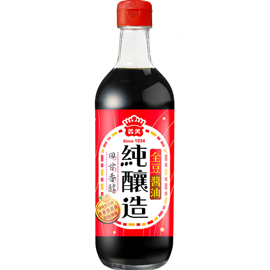 義美 純釀造全豆醬油420ml