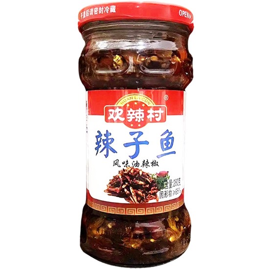 歡辣村 辣子魚風味油辣椒280g