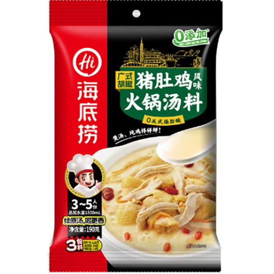 海底撈 豬肚雞風味火鍋湯料190g