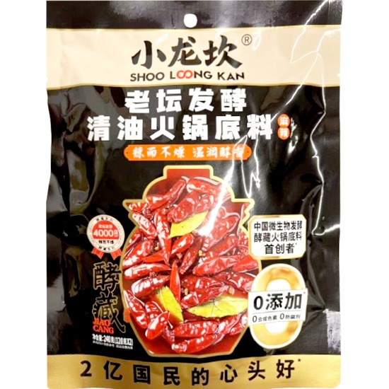 小龍坎 老壇發酵麻辣味清油火鍋底料240g