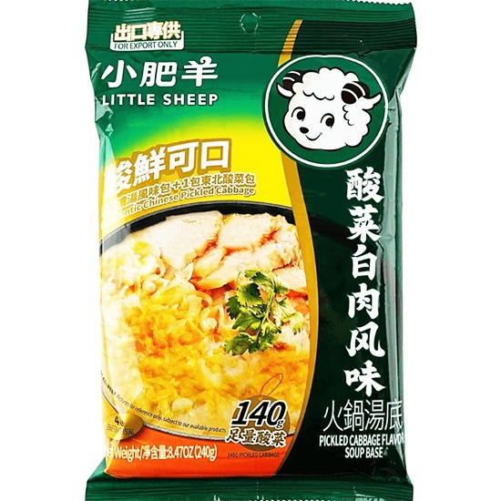 小肥羊 酸菜白肉風味火鍋湯底240g