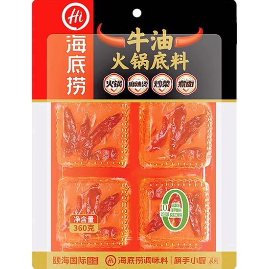 海底撈 小塊牛油火鍋底料(4入)360g