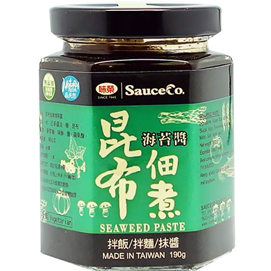 味榮 昆布佃煮海苔醬(六角瓶)190g