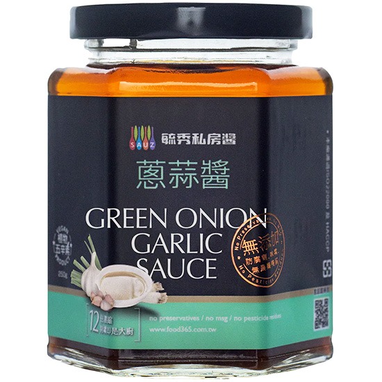 毓秀 蔥蒜醬250g (五辛素)