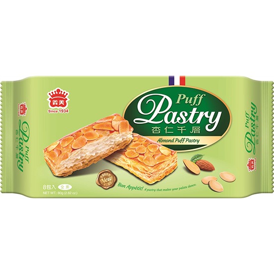 義美 杏仁千層派80g IM Almond Puff Pastry 80g