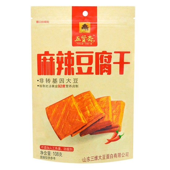 五賢齋 麻辣豆腐乾108g