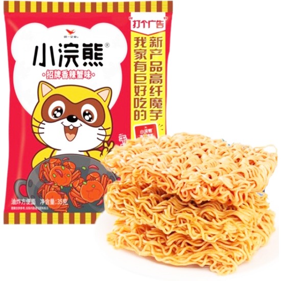 小浣熊 乾脆麵香辣蟹味35g