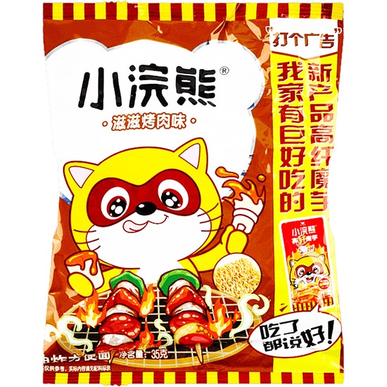 小浣熊 乾脆麵烤肉味35g