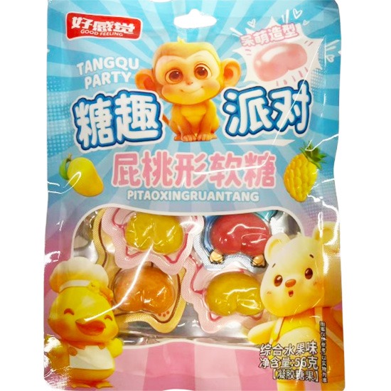 好感覺 屁桃型水果味軟糖56g