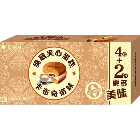 好麗友 卡布奇諾味夾心蛋糕150g