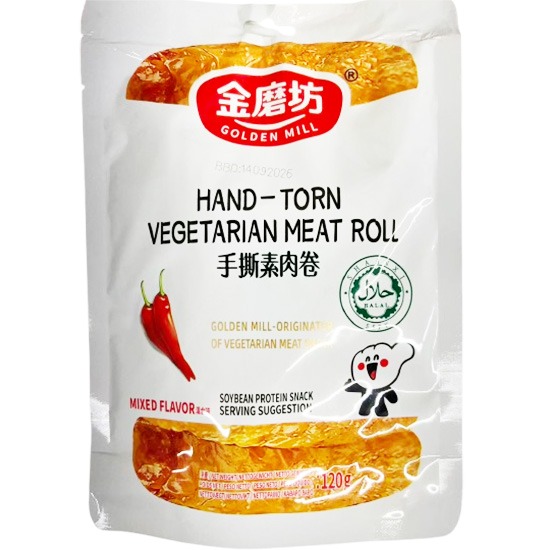 金磨坊 混合味手撕素肉卷120g