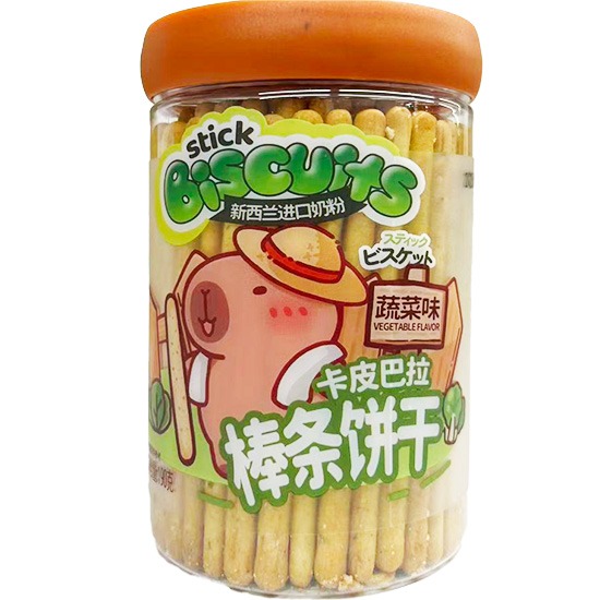 卡皮巴拉 蔬菜味棒條餅乾190g