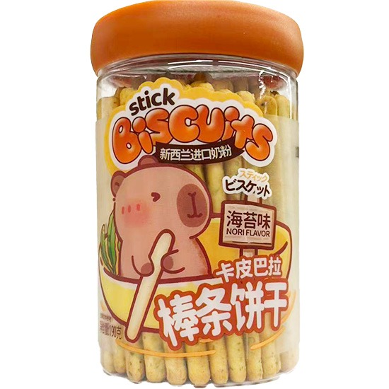 卡皮巴拉 海苔味棒條餅乾190g