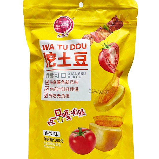 紅星宇 香辣味挖土豆180g
