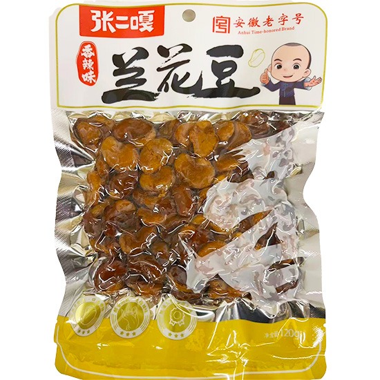 張二嘎 香辣味蘭花豆120g