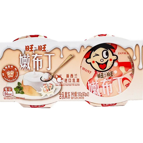 旺旺 乳酸菌味嫩布丁(2入)180g