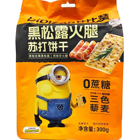 比比贊 黑松露火腿蘇打餅乾300g