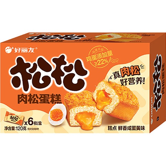 好麗友 松松鹹蛋黃肉鬆蛋糕120g