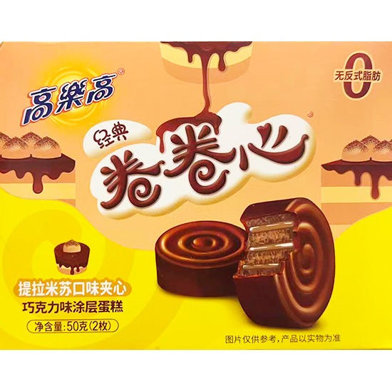 高樂高 捲捲心 提拉米蘇味夾心蛋糕(2枚)50g