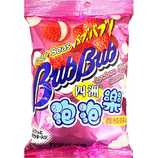 四洲 荔枝味泡泡糖80g