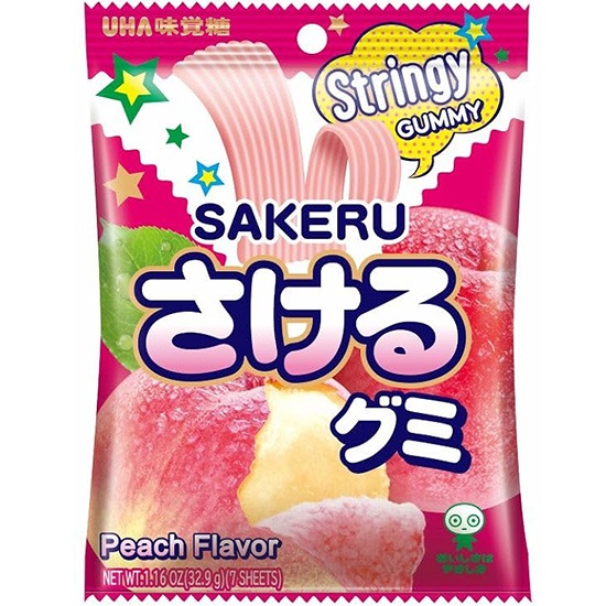 UHA 白桃軟撕撕軟糖(7p)32.9g