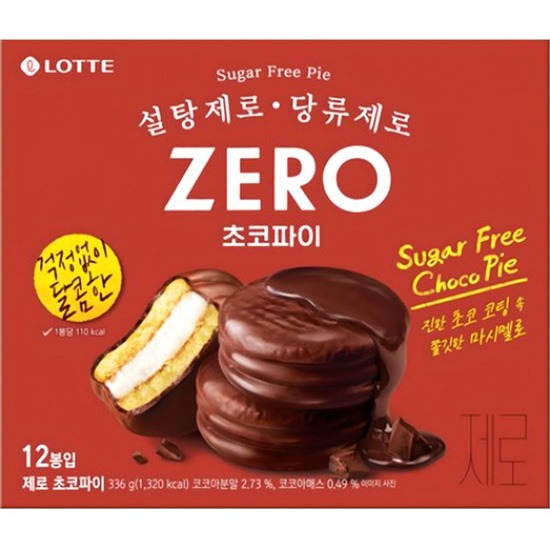 Lotte 零糖巧克力派(12P)336g