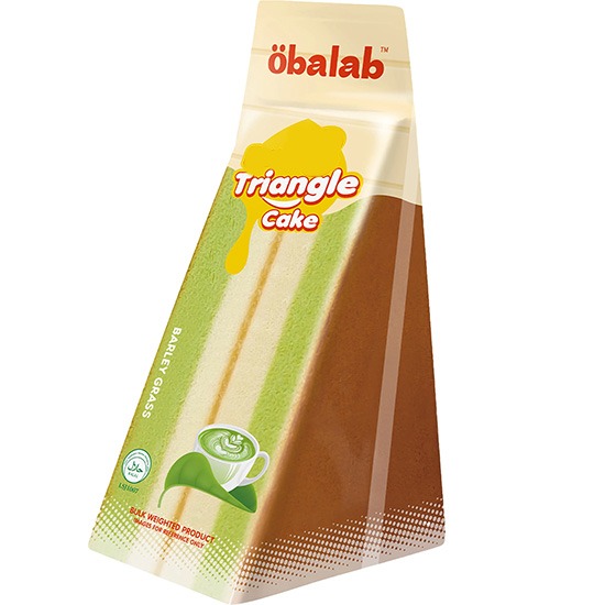 Obalab 大麥若葉味三角蛋糕100g