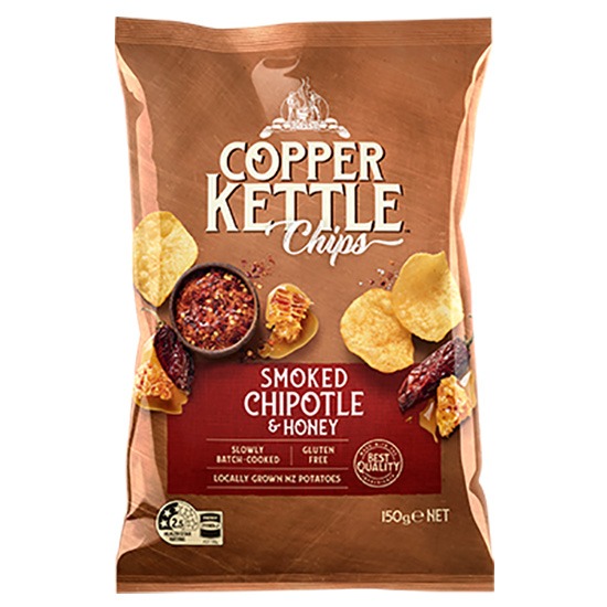Copper Kettle Potato Chips Smoked Chipotle & Honey 150g