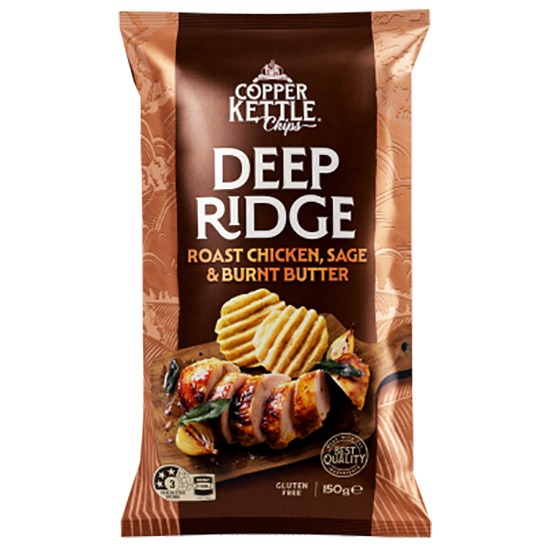 Copper Kettle Potato Chips Roast Chicken Sage & Burnt Butter 150g