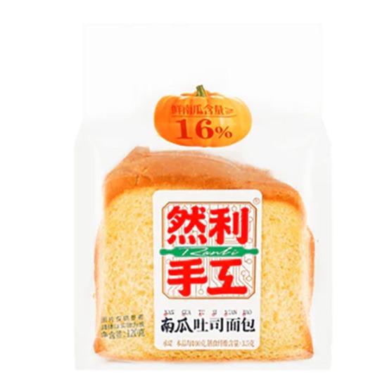 然利 南瓜吐司麵包120g