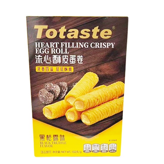 Totaste 黑松露味流心酥皮蛋卷102g