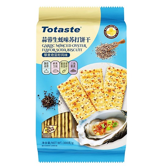 Totaste 蒜香生蠔味蘇打餅乾308g