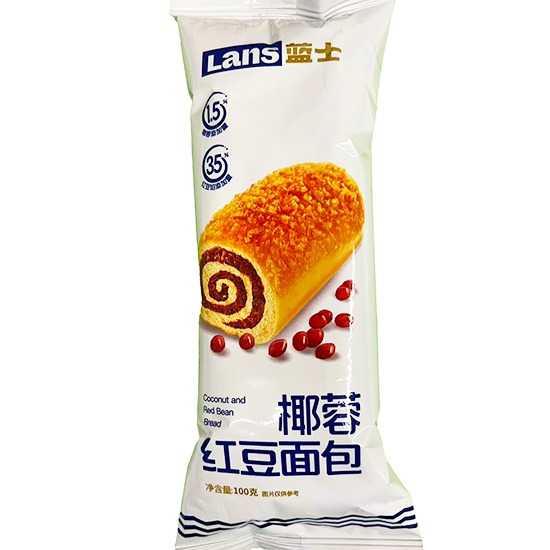 藍士 椰蓉紅豆麵包100g