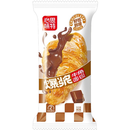 心思味特 爆漿牛角麵包80g
