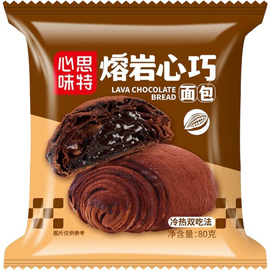 心思味特 熔岩心巧麵包80g