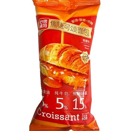 心思味特 焦糖味焦糖可頌麵包80g