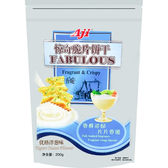 AJI 優格洋蔥味脆片餅乾200g