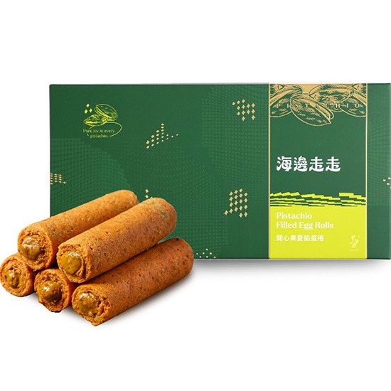 【空運到港】海邊走走 開心果愛餡蛋捲180g
