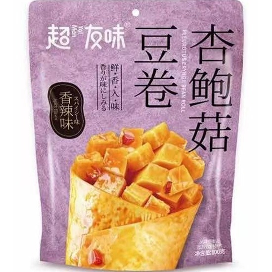 超友味 香辣味杏鮑菇豆捲100g