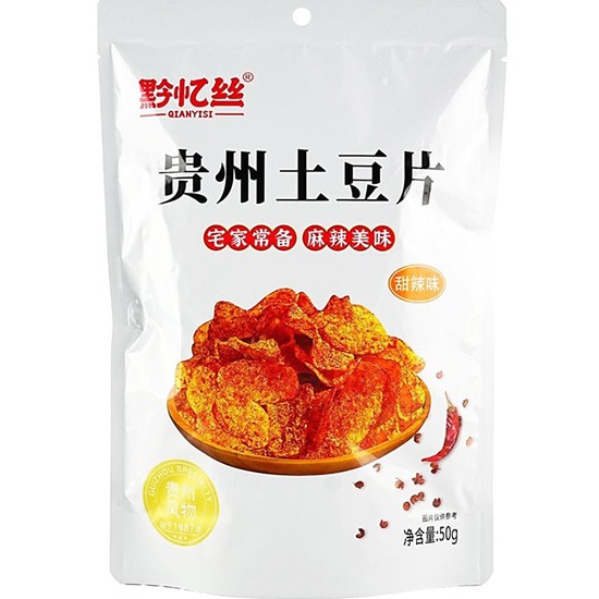 黔憶絲 甜辣味貴州土豆片50g