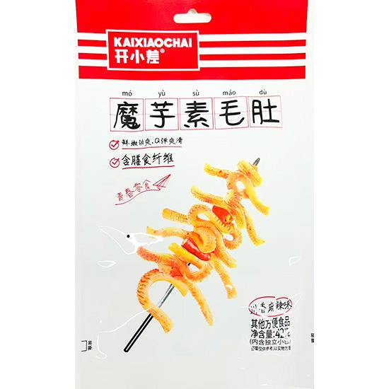開小差 麻辣味魔芋素毛肚42g