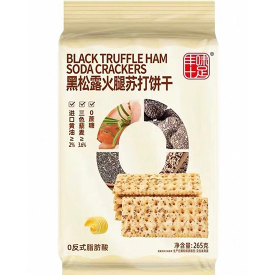 豐味十足 黑松露火腿蘇打餅乾265g
