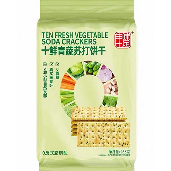 豐味十足 十鮮青蔬菜蘇打餅乾265g