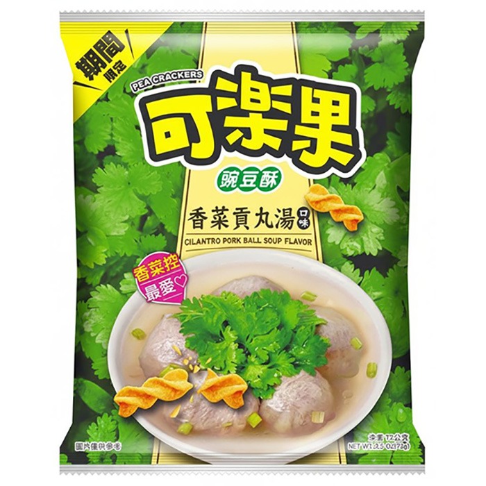 可樂果 香菜貢丸湯口味豌豆酥72g