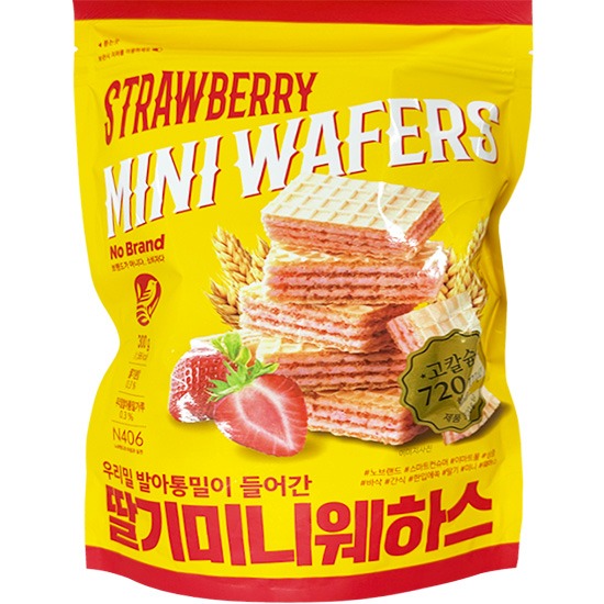 No Brand 草莓味迷你威化餅300g